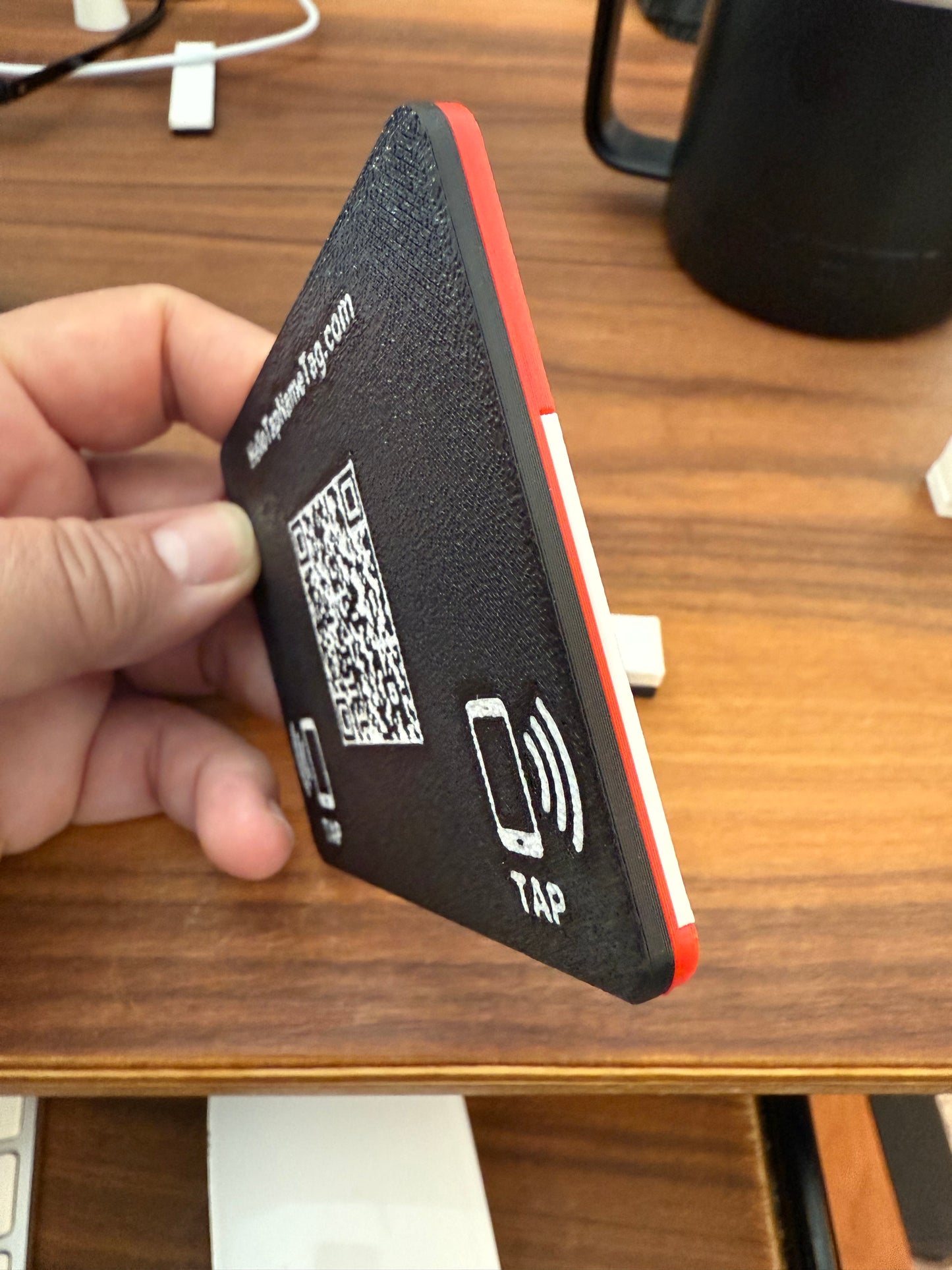 HelloTap Name Tag - Customizable and Reusable Smart Badge for Instant Networking