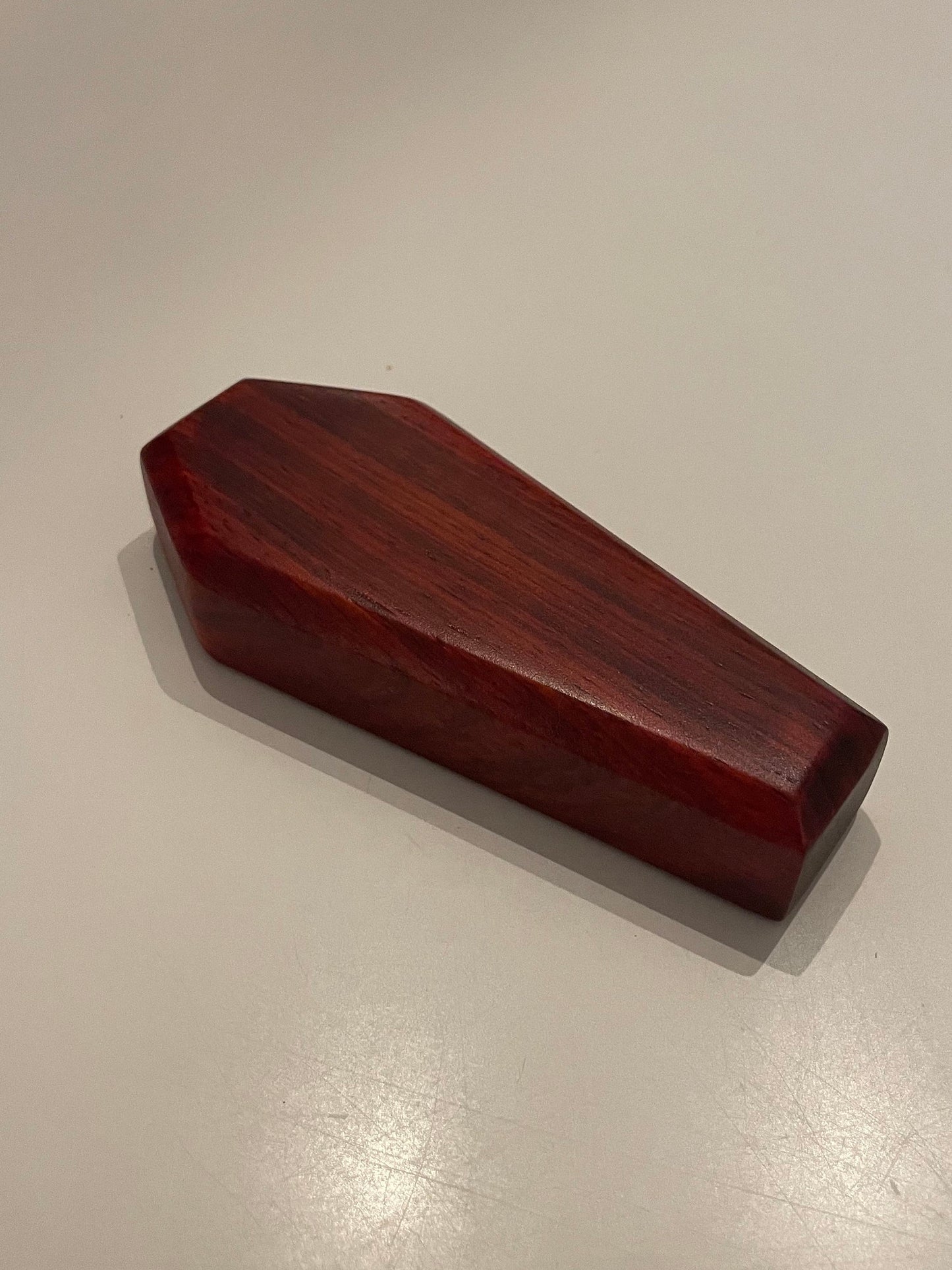 Coffin-Shaped Wood Bottle Opener: Handmade Magnetic Beer Gift