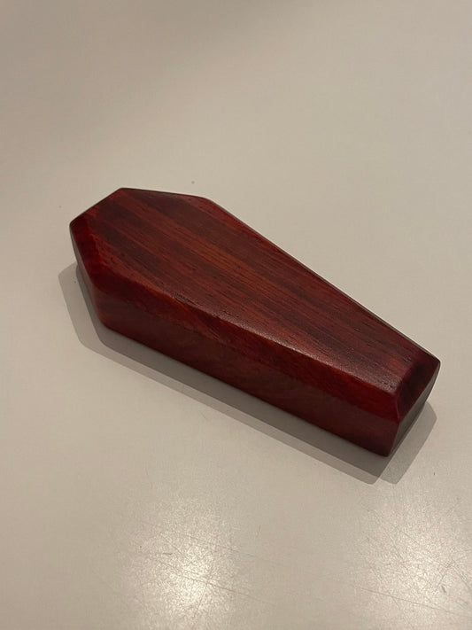 Coffin-Shaped Wood Bottle Opener: Handmade Magnetic Beer Gift