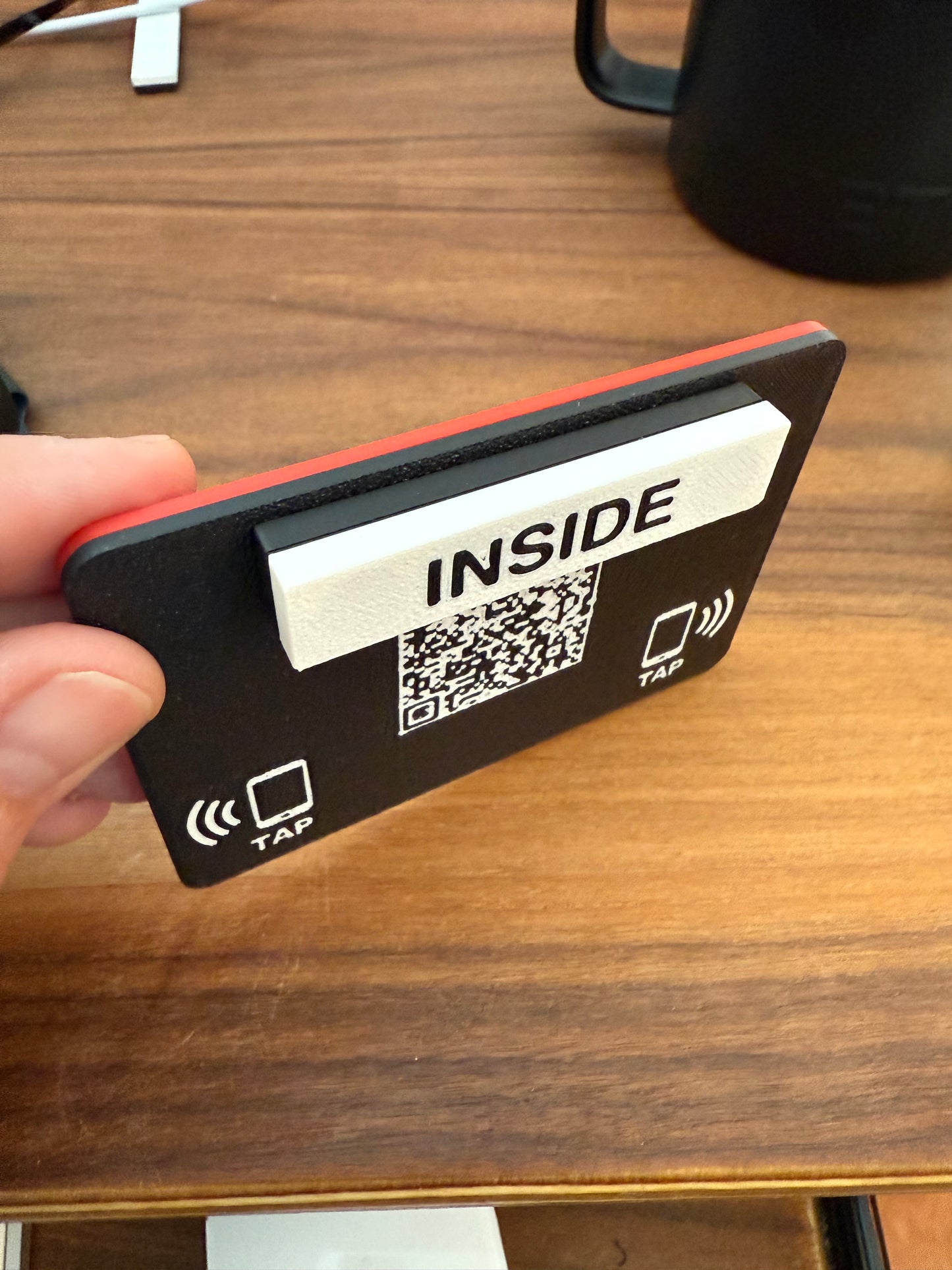 HelloTap Name Tag - Customizable and Reusable Smart Badge for Instant Networking