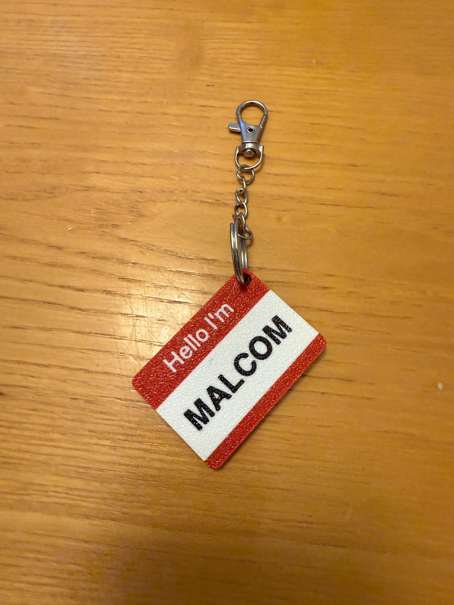 HelloTap Personalized Name Tag Keychain - NFC and QR code enabled